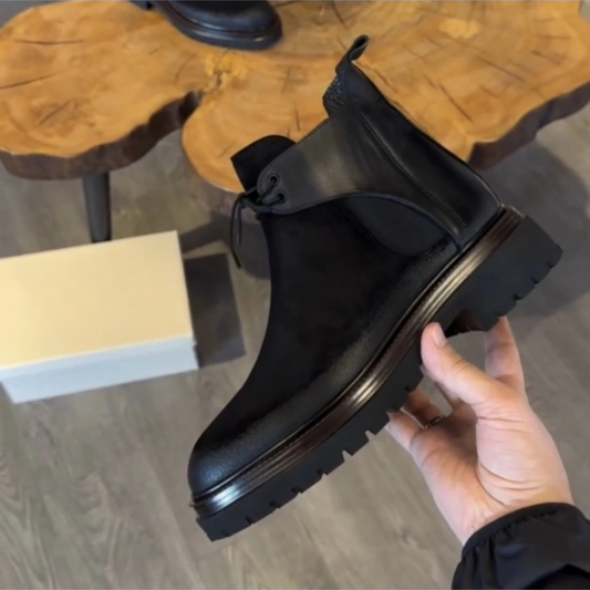 Botas masculinas de ante auténtico con suela de máxima adherencia para hombre®