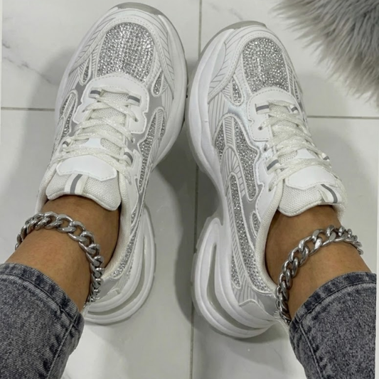 Zapatillas Deportivas de Estilo Contemporáneo con Suela Elevada Para Mujer