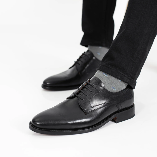 Zapato clásico de cuero con plantillas ortopédicas para hombre®