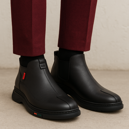 Zapatos de cuero con estilo y soporte ortopédico para hombre