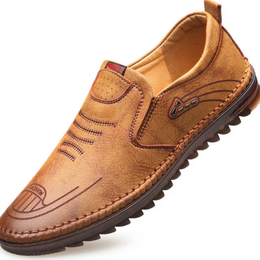 Mocasín masculino informal de cuero comodidad y estilo para todos los días®