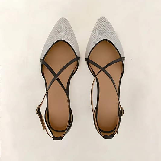 Bailarina con tiras cruzadas para mujer