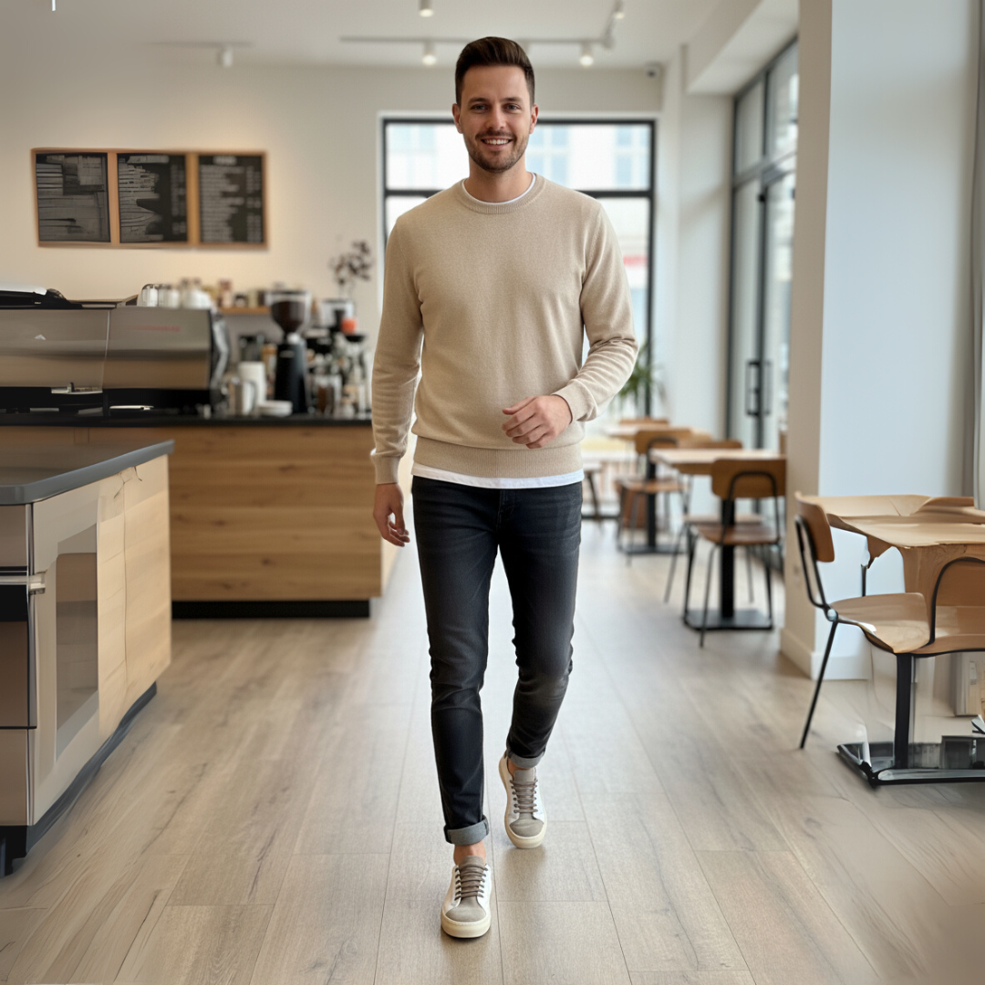 Zapatos casuales de estilo urbano con plantillas ortopedicas para hombre