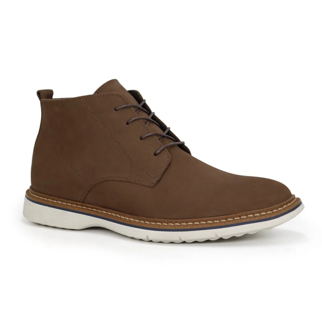 Botines de Estilo Robusto en Cuero para Hombre