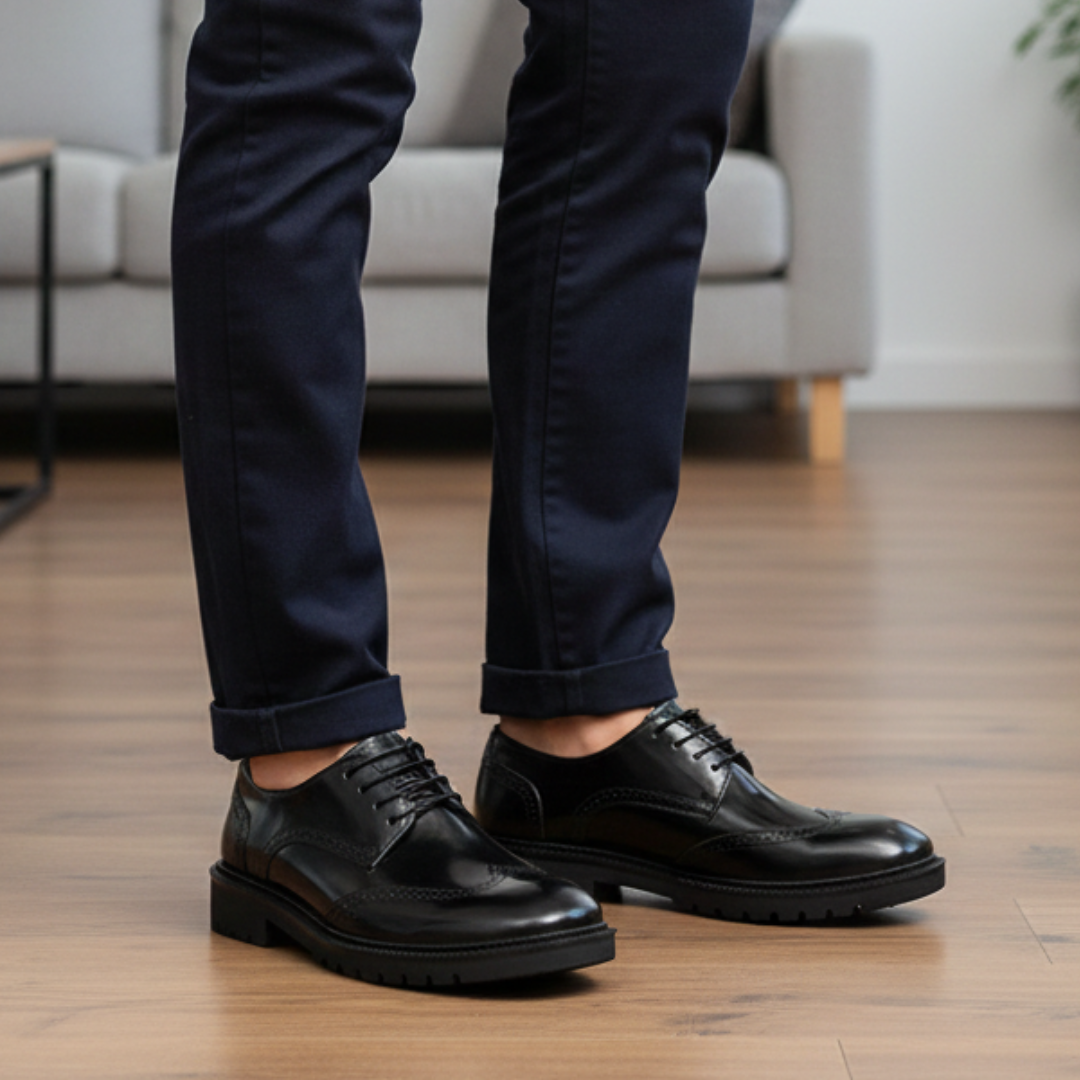Zapatos brogue de estilo británico con puntera redonda®