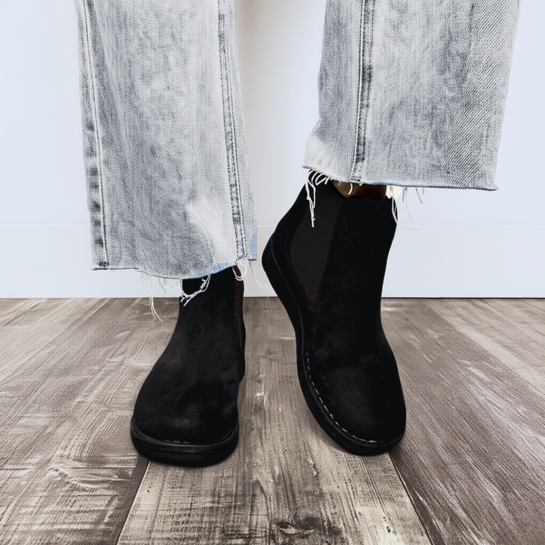 Botas de Cuero con Suelas Resistentes para Mujer