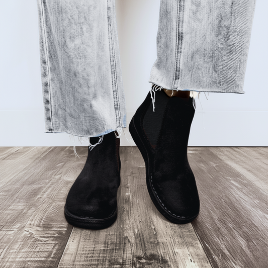 Botas de Cuero con Suelas Resistentes para Mujer