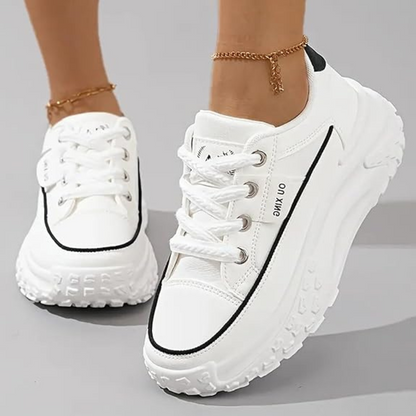 Zapatillas de plataforma de suela gruesa, un estilo urbano para mujer