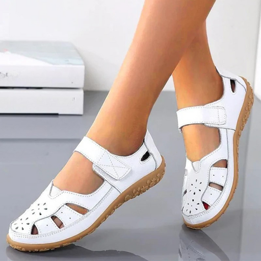 Sandalias Ligeras y Transpirables en Cuero para Mujer