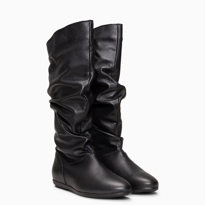 Botas de Caña Alta Arrugada para Mujer®