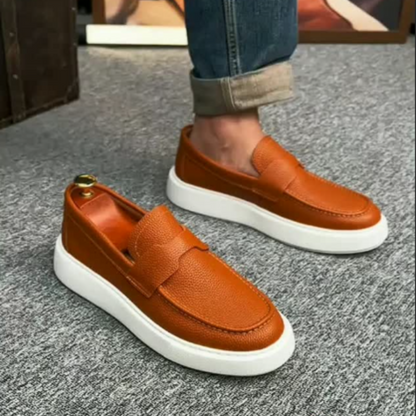 Mocasines informales ergonómicos de piel para hombre®