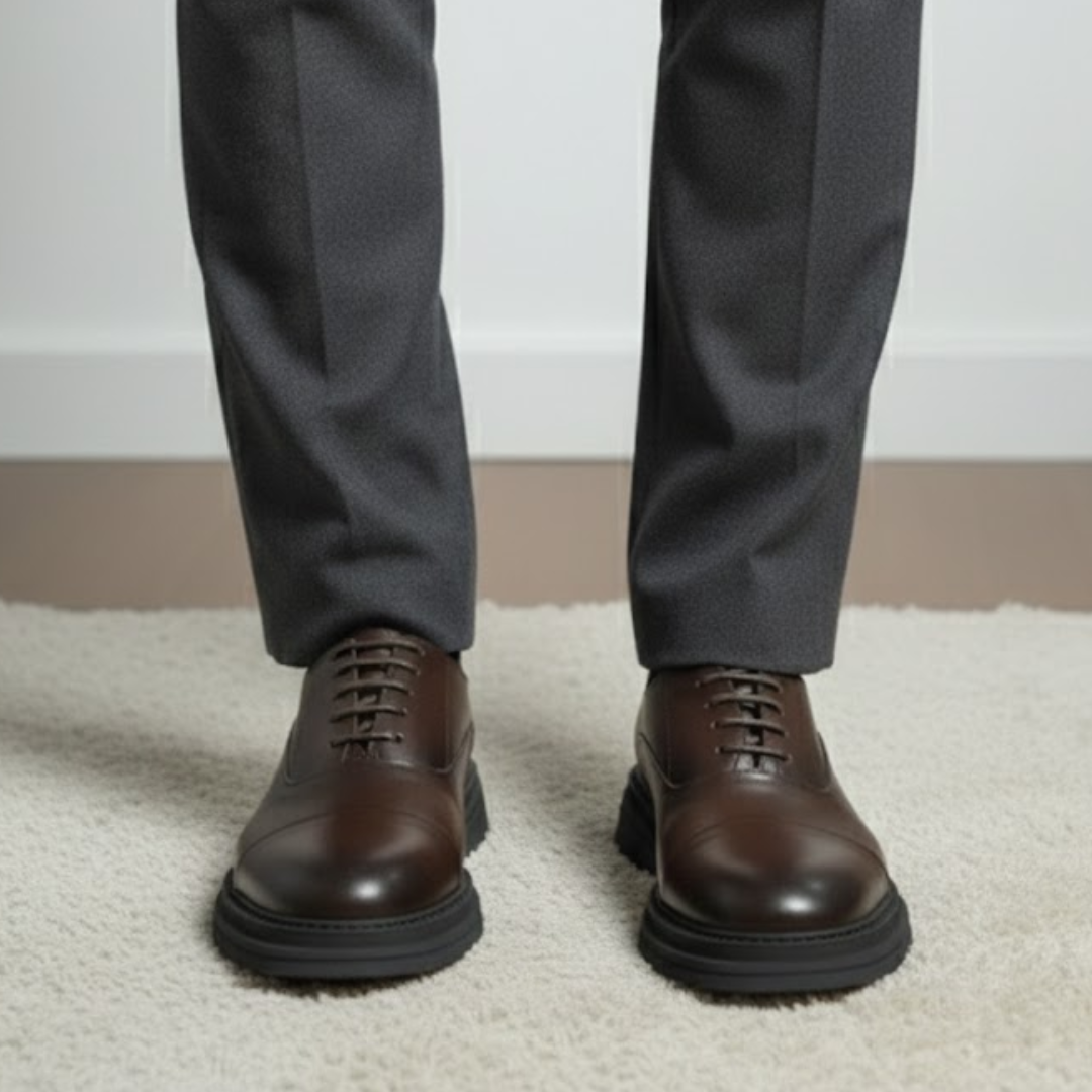 Zapatos clásicos de cuero para hombre, con máximo confort®