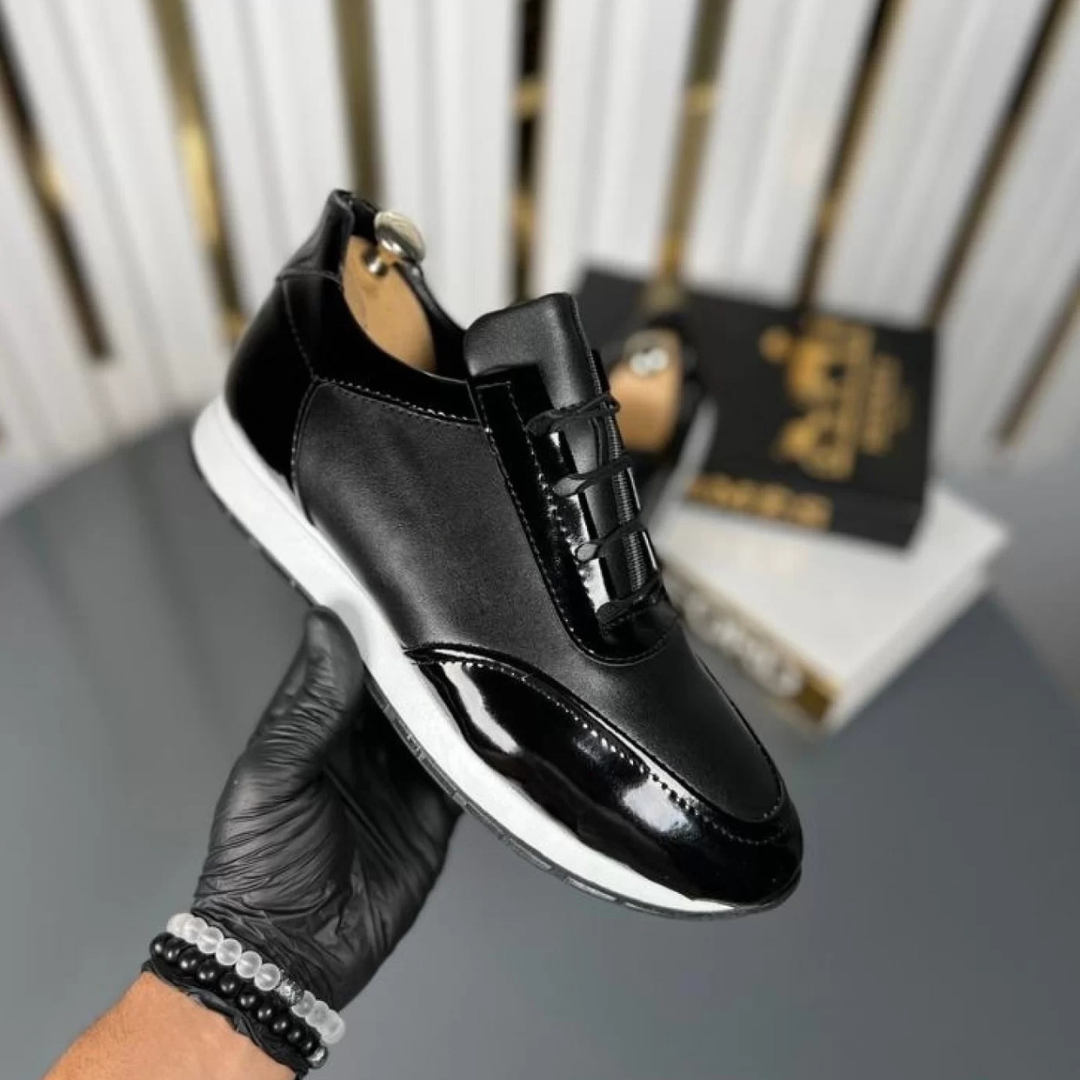 Zapato de Vestir Casual en Bitono Negro