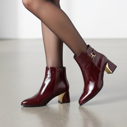 Botín Elegante de Tacón Cómodo para Mujer®