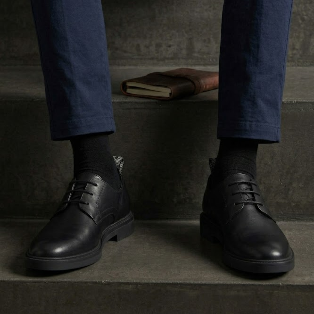 Zapato de Cuero con Suela de Goma®