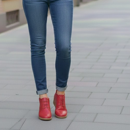 Botines Maya en Piel con Cuña para Mujer