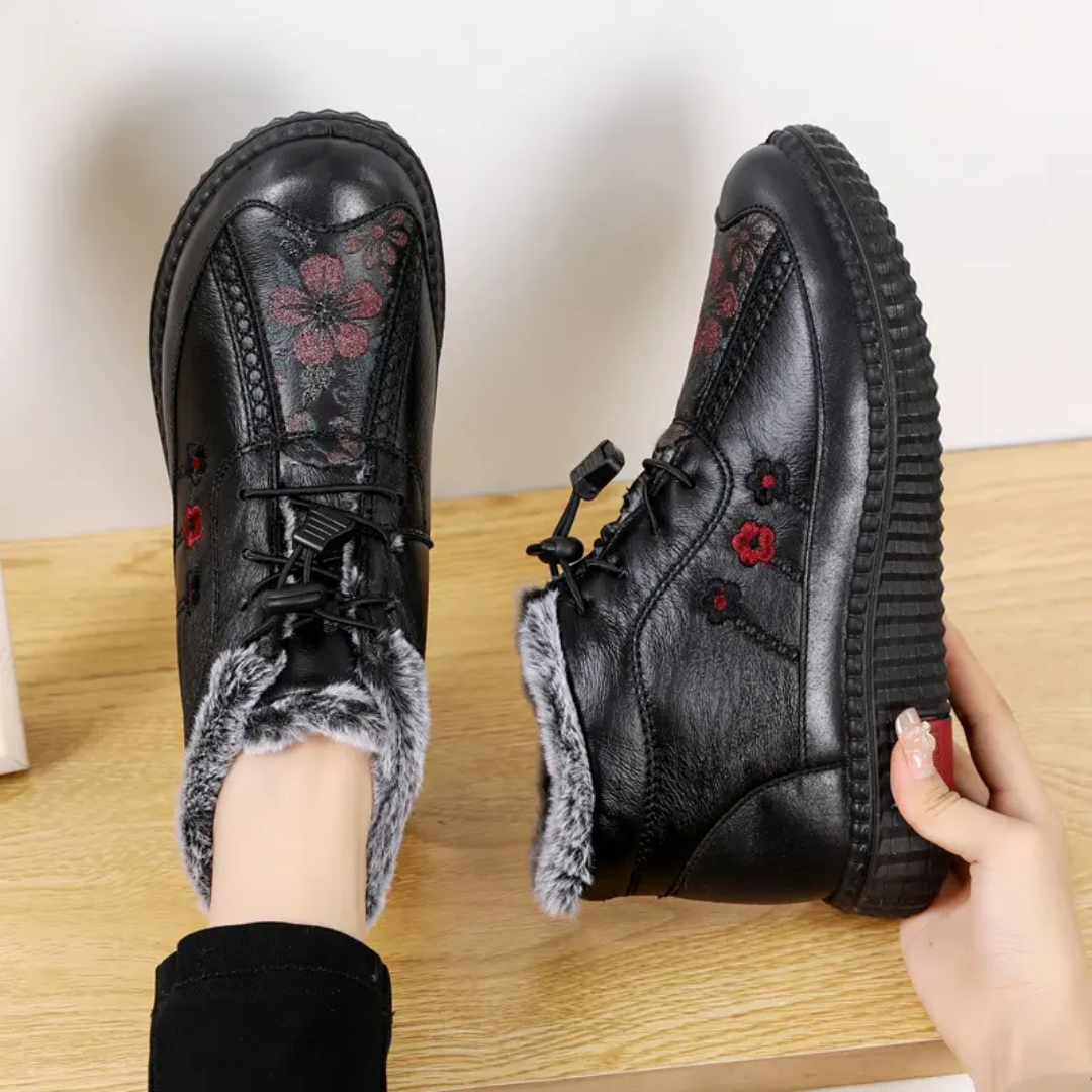 Zapatos de Cuero con Forro Térmico para Mujer®