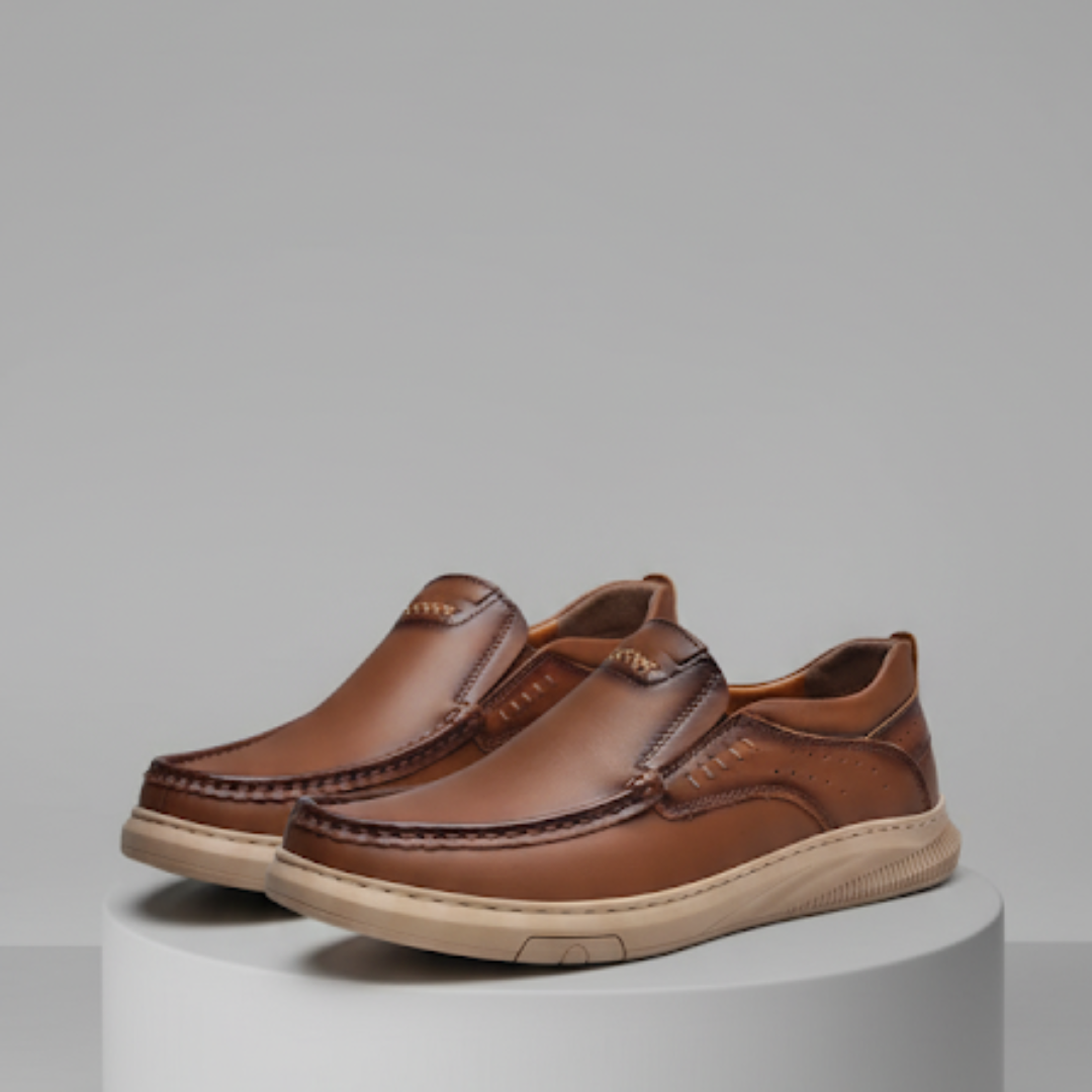 Zapato formal de cuero con suela dura para hombre