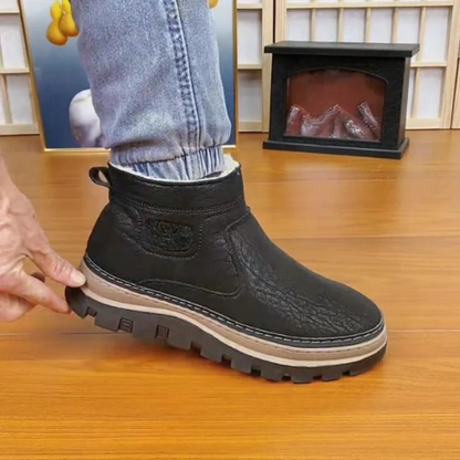 Botas de Nieve Cálidas para Hombre en Tejido Polar