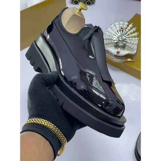 Zapatos casuales elegantes con ajuste de cierre para hombres