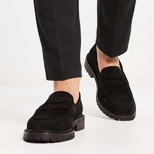 Mocasines Elegantes de Gamuza para Hombre