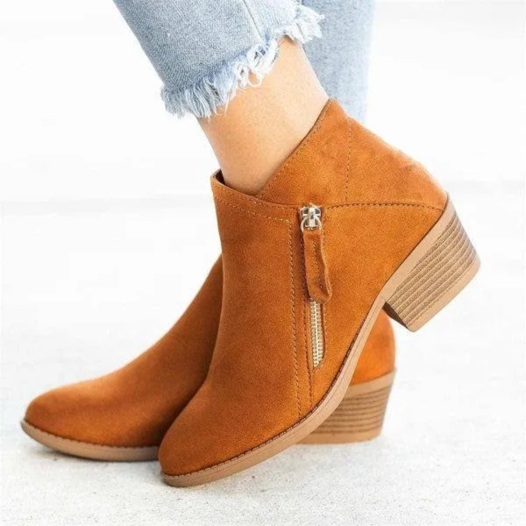 Botas de caña media para mujer con cremallera lateral®