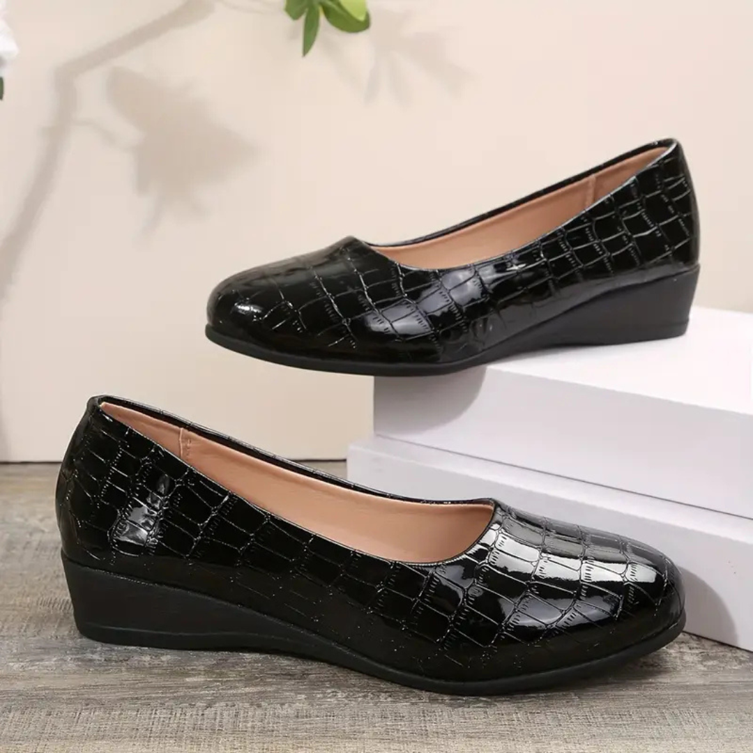 Zapatos de cuero ligeros para mujer con un diseño elegante