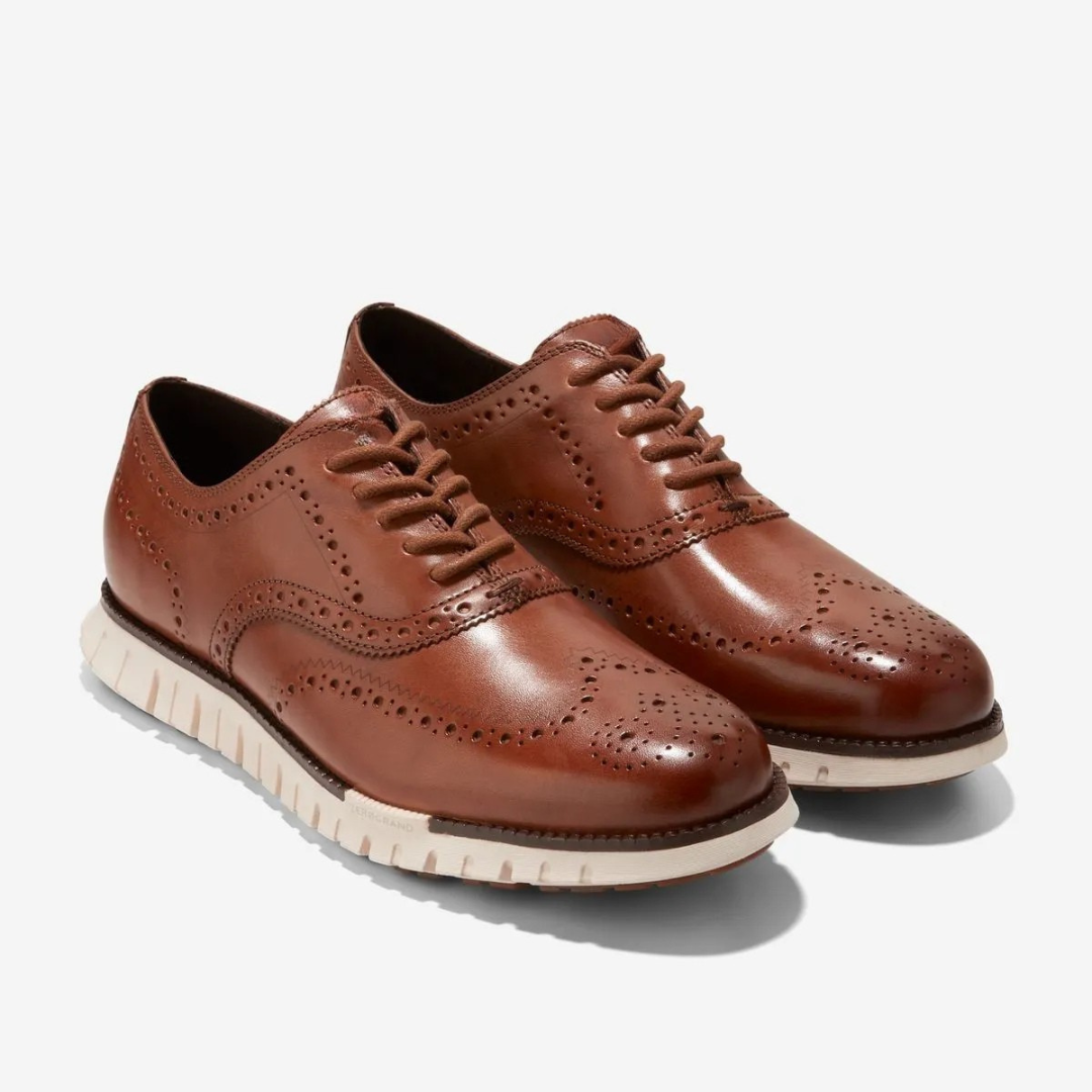 Zapatos de cuero con suelas ergonómicas para hombre