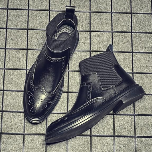 Botas estilo Chelsea con suela elástica y resistente para hombre®