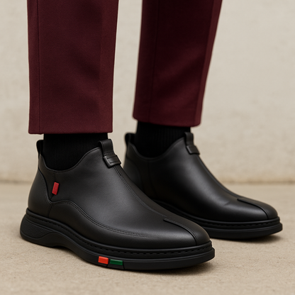 Zapatos de cuero con estilo y soporte ortopédico para hombre