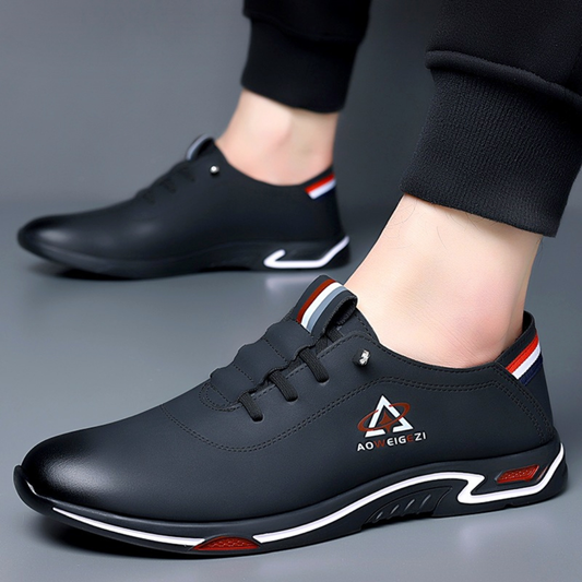 Zapatos Casuales Ortopédicos de Cuero Genuino para Hombre