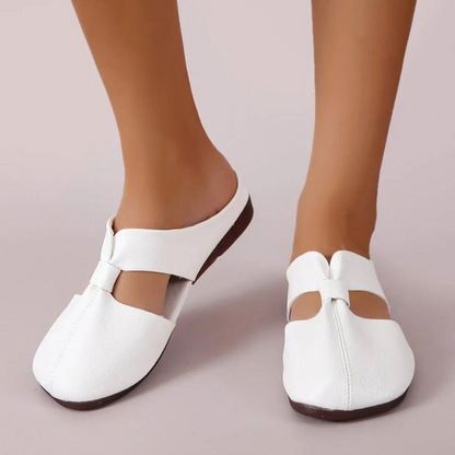 Sandalias de tacón bajo con suela ergonómica para mujer