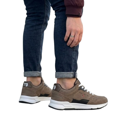 Zapatillas Deportivas de Cuero Genuino para Hombre®