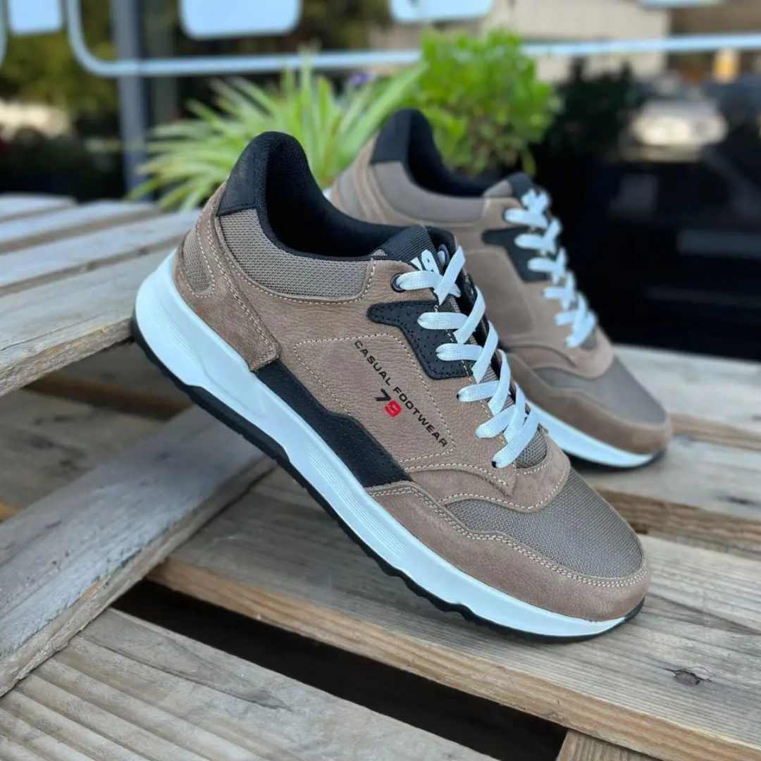 Zapatillas Deportivas de Cuero Genuino para Hombre®