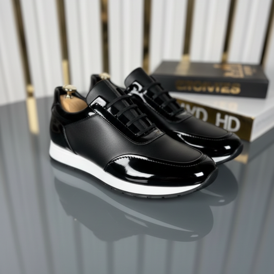 Zapato de Vestir Casual en Bitono Negro