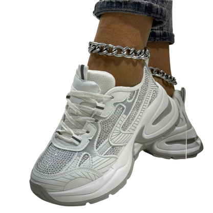 Zapatillas Deportivas de Estilo Contemporáneo con Suela Elevada Para Mujer