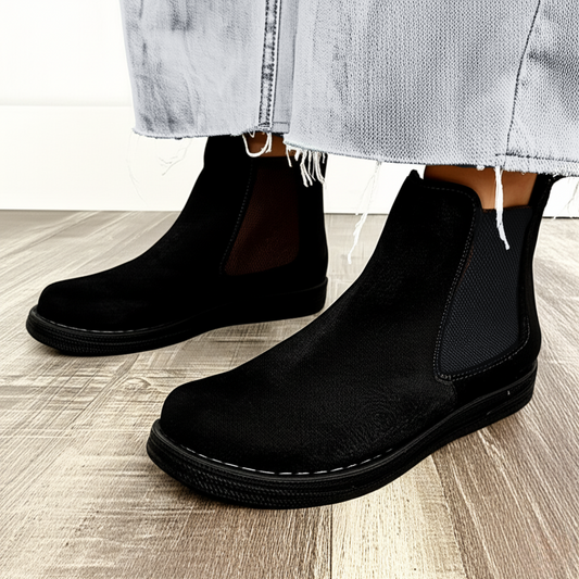 Botas de Cuero con Suelas Resistentes para Mujer