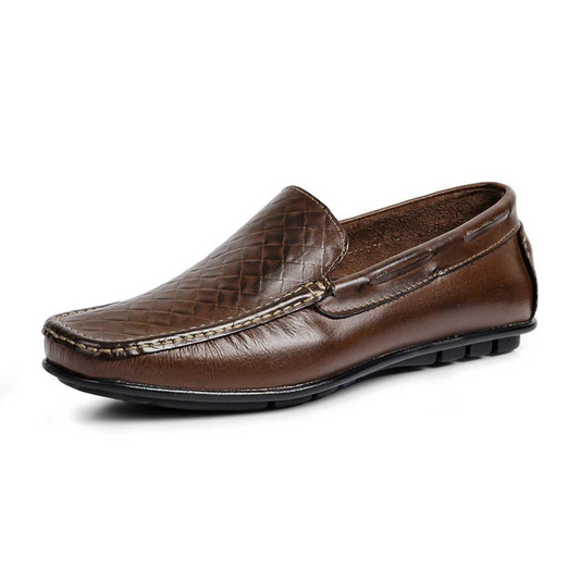 Mocasines Casuales de Cuero con diseño abierto y Ergonómico