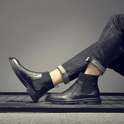 Botas estilo Chelsea con suela elástica y resistente para hombre®