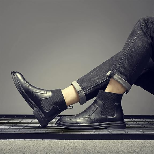 Botas estilo Chelsea con suela elástica y resistente para hombre®