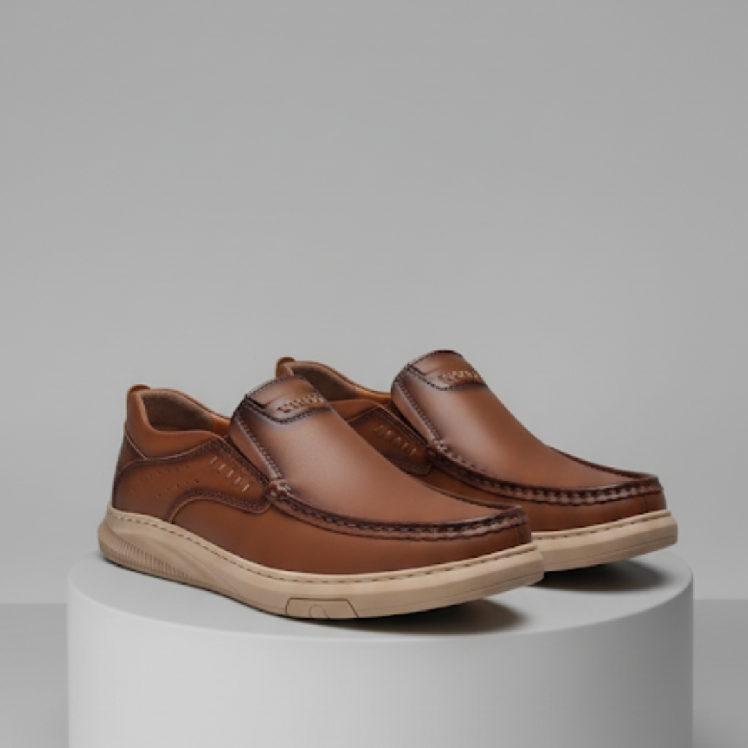 Zapato formal de cuero con suela dura para hombre