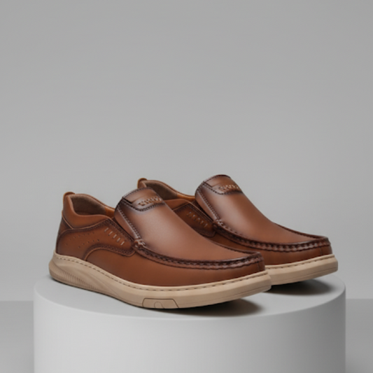 Zapato formal de cuero con suela dura para hombre