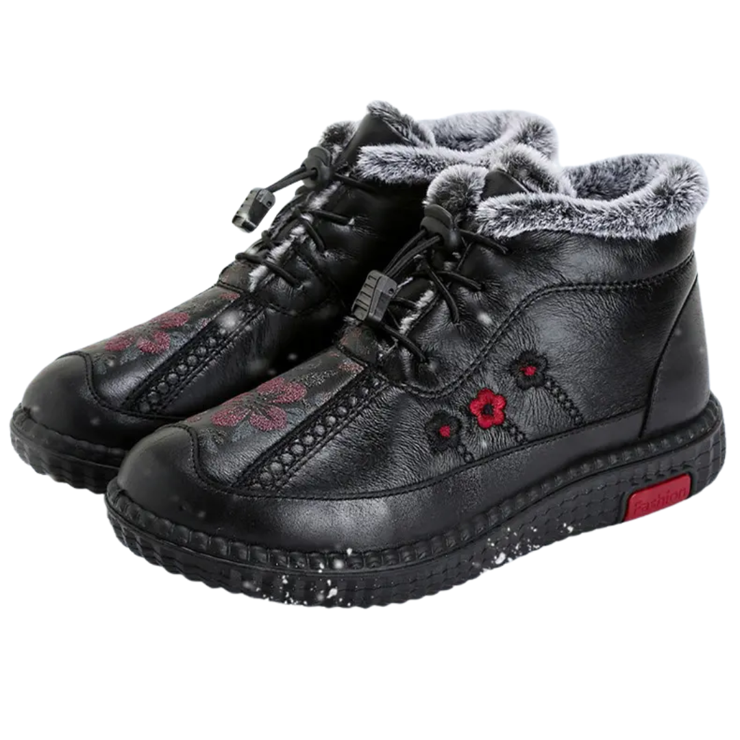 Zapatos de Cuero con Forro Térmico para Mujer