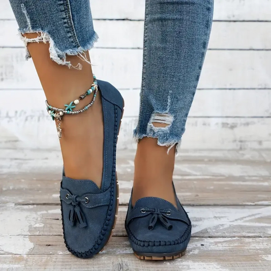 Mocasines de mujer suaves y cómodos de estilo vintage con cordones®