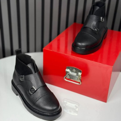 Botas Chelsea de Piel con Hebilla Italiana y Suela de EVA®