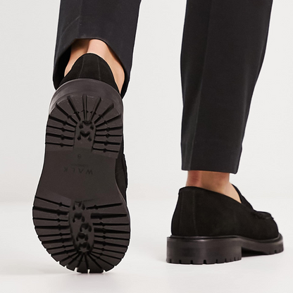 Elegante mocasines de ante para hombre