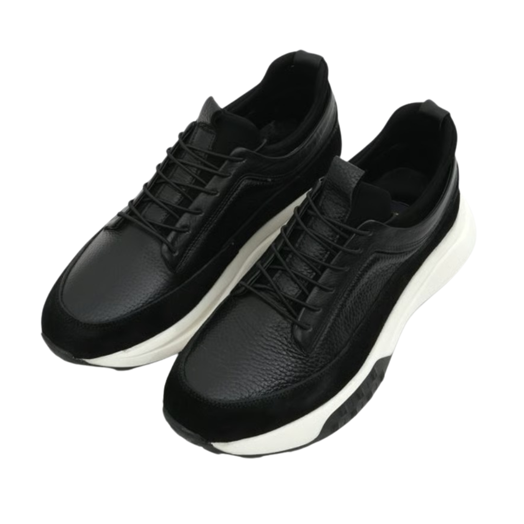 Sneakers de Piel Auténtica con Suela Elevada®