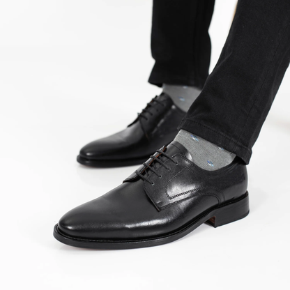 Zapato clásico de cuero con plantillas ortopédicas para hombre®