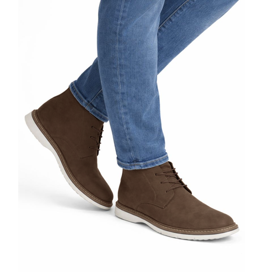 Botines de Estilo Robusto en Cuero para Hombre