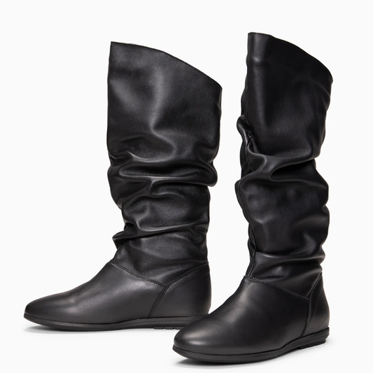 Botas de Caña Alta Arrugada para Mujer®